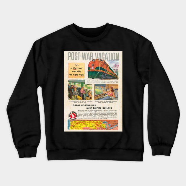 Great Northern Railway Crewneck Sweatshirt by Bonita Vista Photography